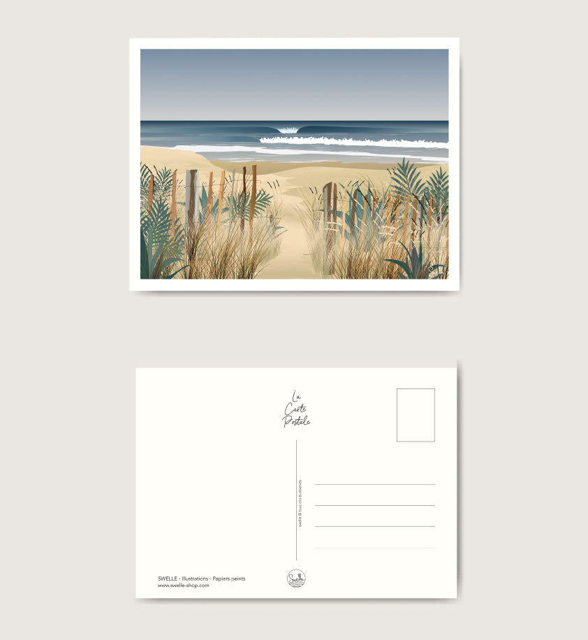 Carte postale La plage – SWELLE