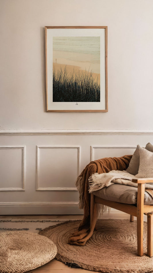 Affiche Winter Time Warm, plage et océan, illustration By Swelle