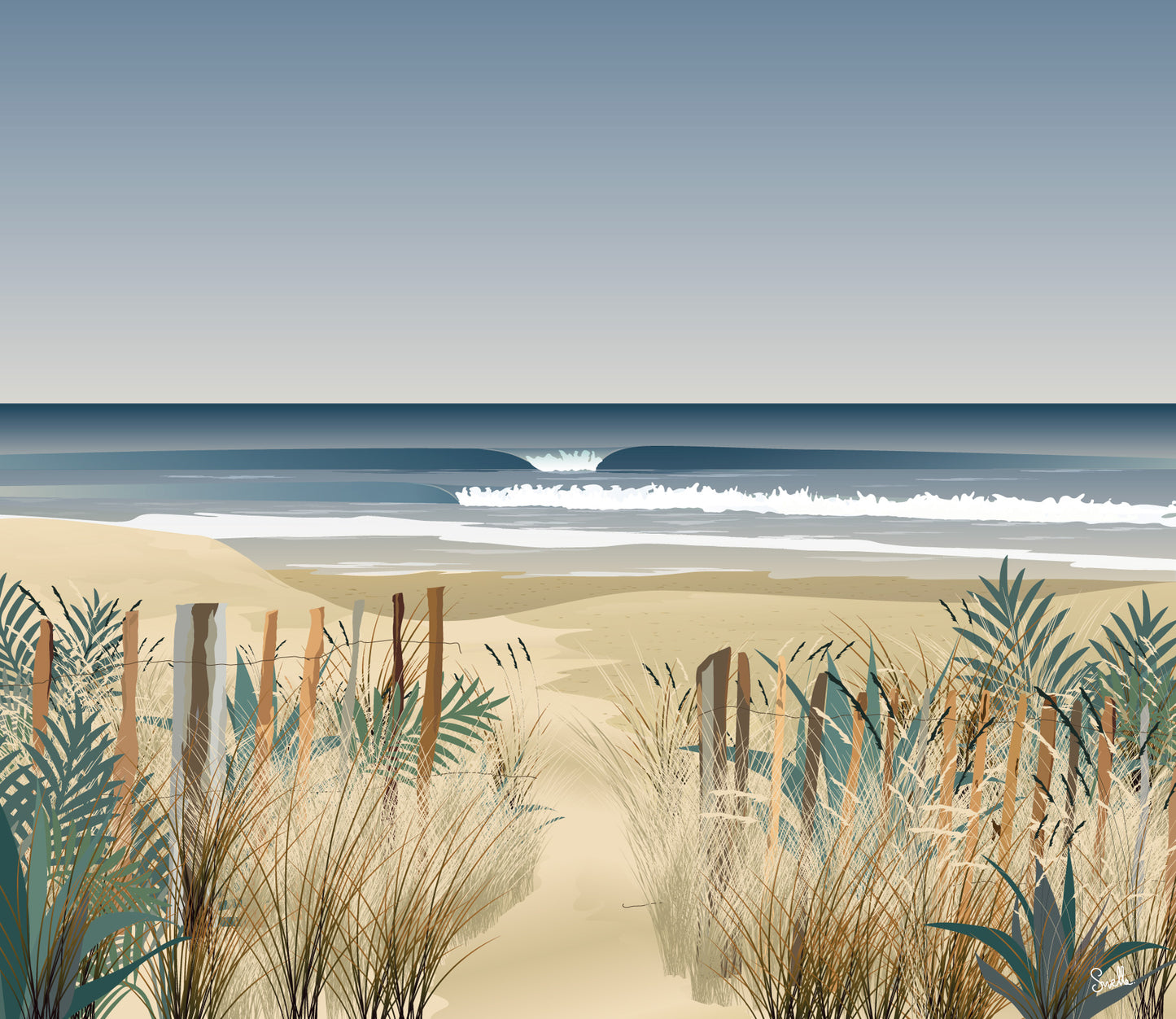 Papier-peint "La plage"